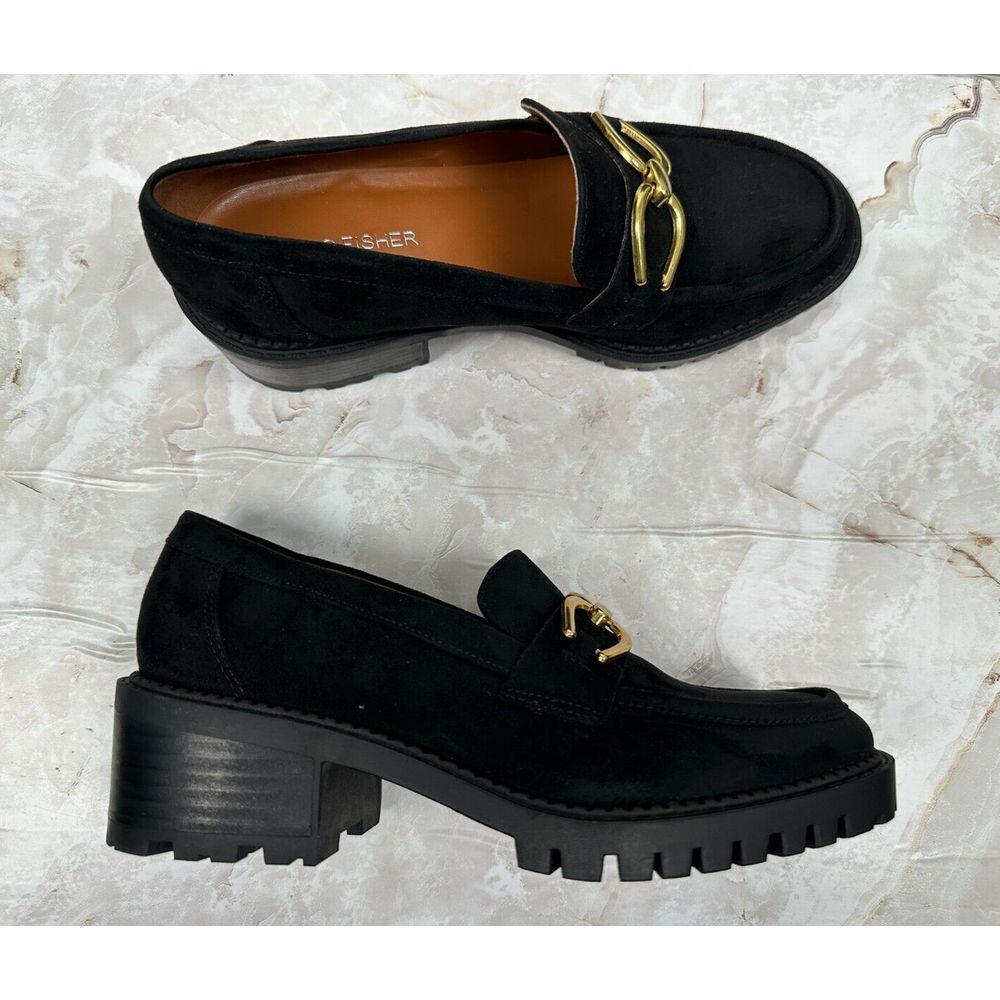 Worn Once! MARC FISHER Delanie Loafer suede leather‎ Women size 5.5 M